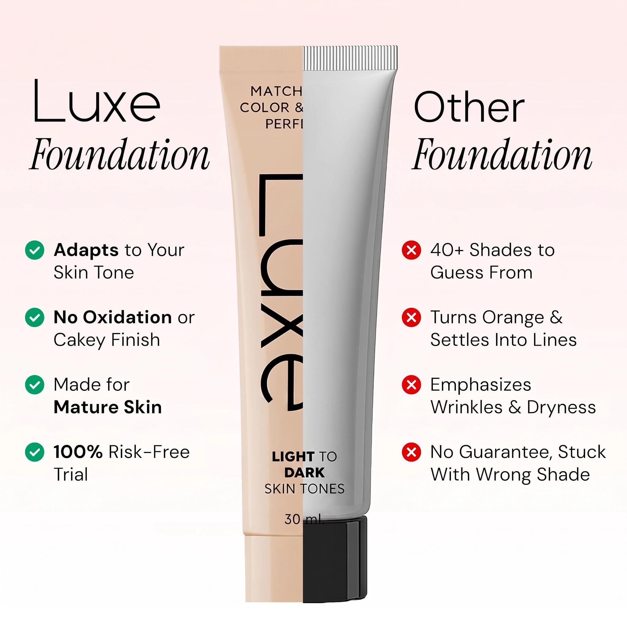 Luxe Color Changing Foundation – Light