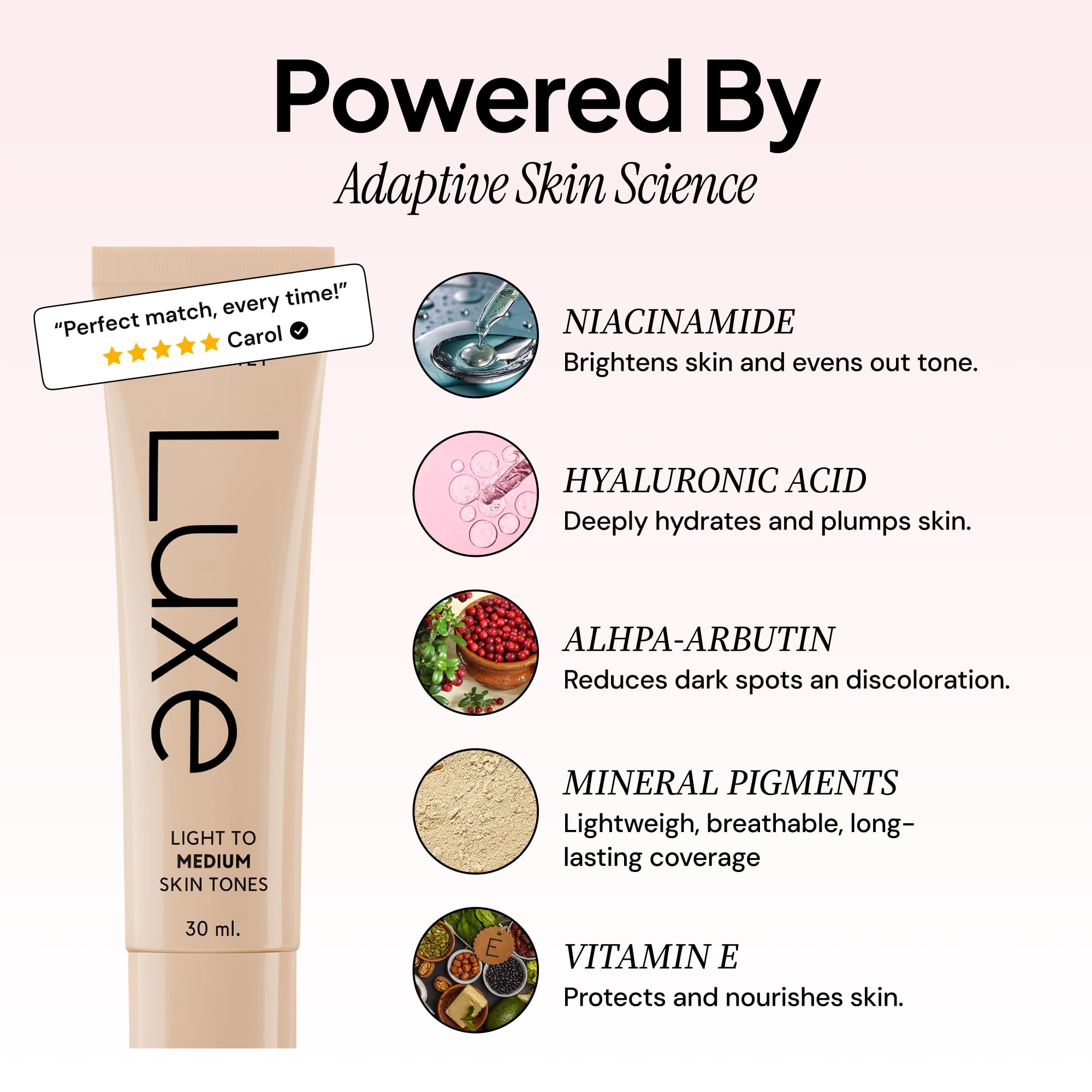 Luxe Color Changing Foundation – Light