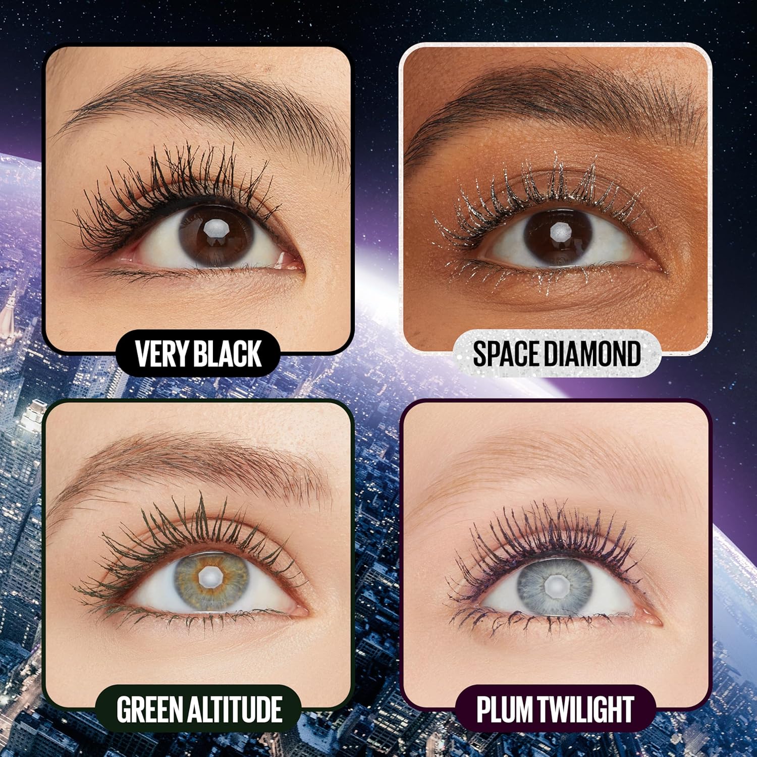 Maybelline Lash Sensational Sky High Washable Mascara Makeup, Volumizing, Lengthening, Defining, Curling, Multiplying, Buildable Formula, Blackest Black, 1 Count